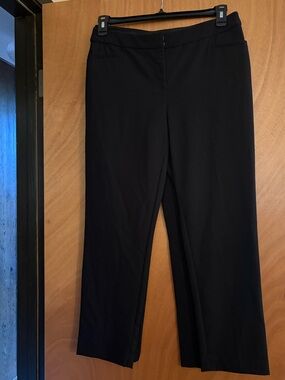Charter Club Straight-Leg Black Dress Pants